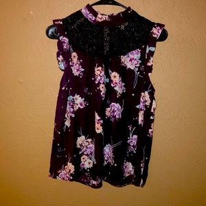 Dressy floral tank